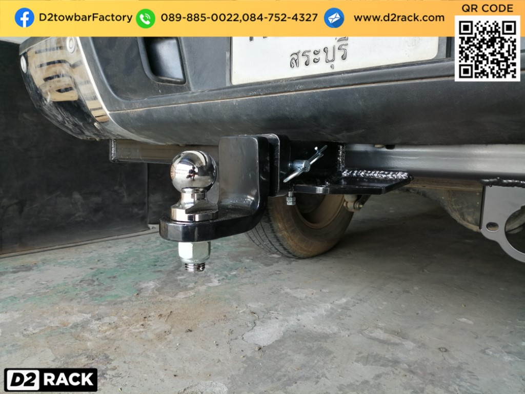 กันชนลาก Mazda BT-50 เทเลอร์ลากจูง ชุดเทเลอร์ลากมอเตอร์ไซต์ มาสด้า บีที : งานติดตั้ง D2towbar ชุดลากเรือ BT50