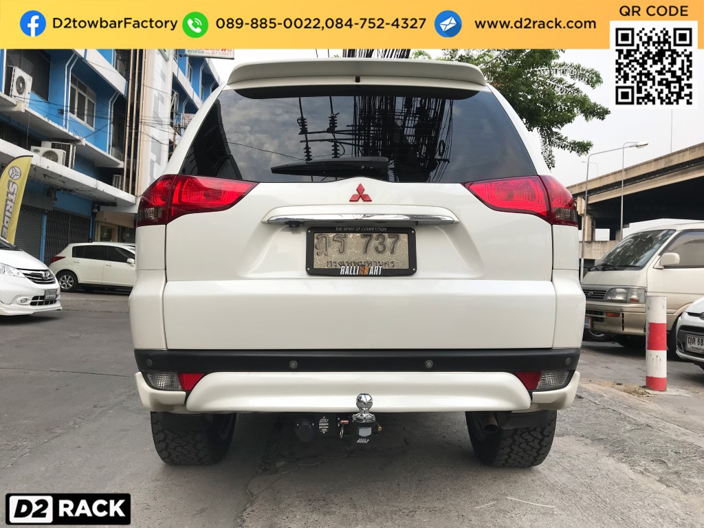 ชุดลากมือสอง Pajero Sport 08-15 ขายเทเลอร์ลากจูง ชุดลาก ปาเจโร่ สปอร์ต : ภาพงานติดตั้ง ชุดลากเรือ Pajero Sport 08-15 ชุดลากพ่วง ปาเจโร่ สปอร์ต กันชนลาก หัวบอลลาก เทรลเลอร์ลาก