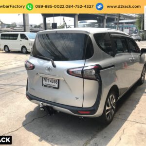 หัวบอลลาก Toyota Sienta ลากพ่วงเจ็ทสกี คานลากเรือมือสอง โตโยต้า เซียนต้า : งานติดตั้ง D2towbar ชุดลากเรือ Sienta