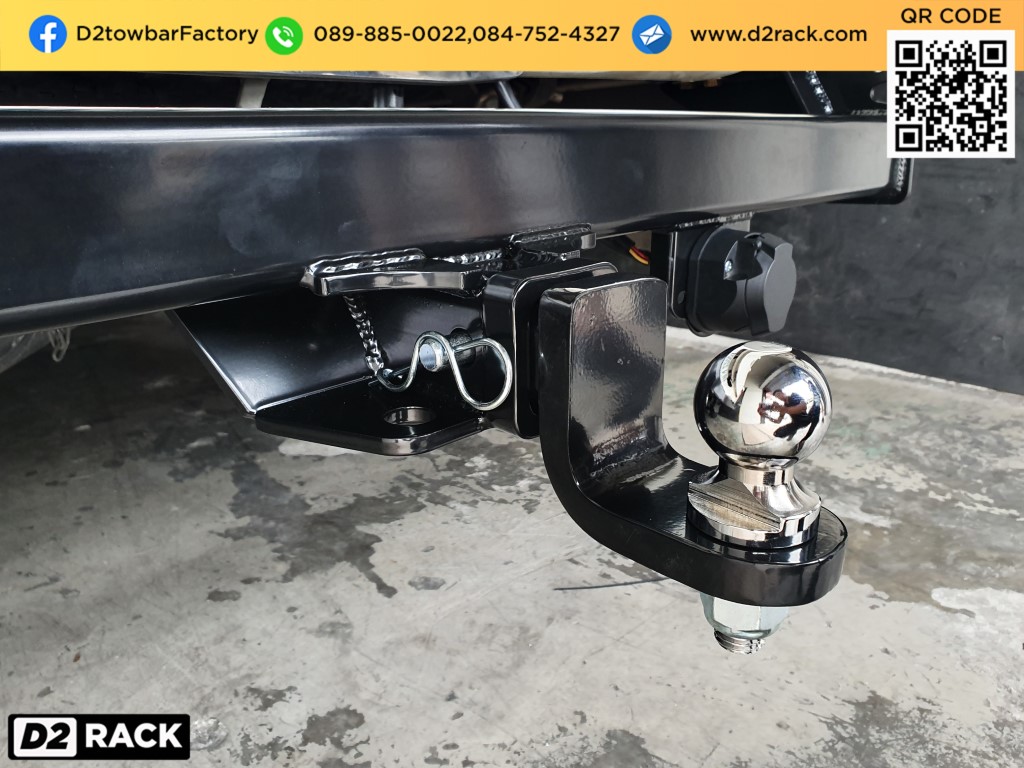 towbar โตโยต้า วีโก้ อุปกรณ์ลากเรือ กันชนลากพ่วง ชุดลากพ่วงเจ็ทสกี ชุดลากหัวบอล : งานติดตั้ง D2towbar ชุดลากเรือ Toyota vigo