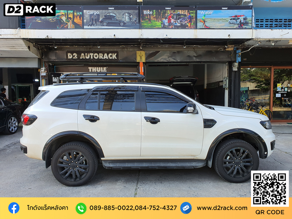 แร็คหลังคามือสอง Ford Everest rack หลังคารถ แครี่บอย Carryboy รุ่น CB550N ราคา แร็คหลังคารถ เก๋ง ฟอร์ด เอเวอเรสต์ ตะแกรงหลังคา แร็คหลังคาsuv d2 autorack ติดแร็คหลังคาข้อเสีย