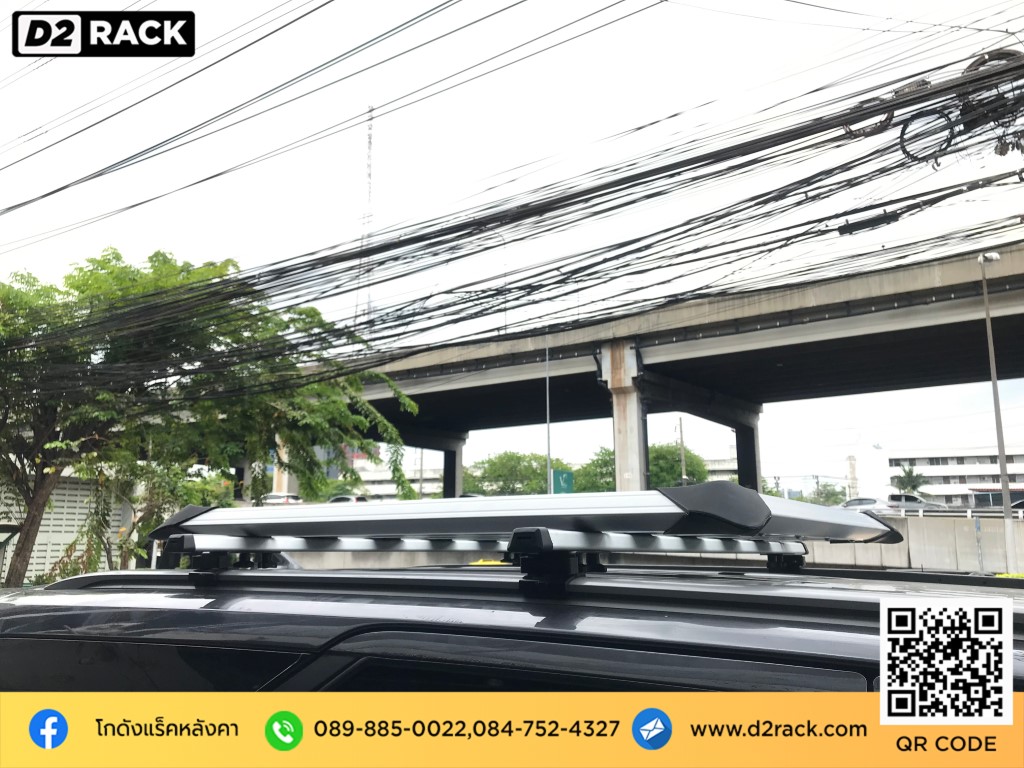 แร็คหลังคารถ วีอาร์เค Toyota Fortuner ติดแร็คหลังคา thule มือสอง VRK รุ่น Modern แร็คหลังคาอลูมิเนียม โตโยต้า ฟอร์จูนเนอร์ ขายแร็คหลังคา offroad d2 autorack คานแร็คหลังคา