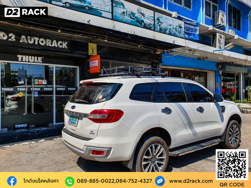 แร็คหลังคามือสอง Ford Everest rack หลังคารถ วีอาร์เค VRK รุ่น Tray 001 ราคา แร็คหลังคารถเก๋ง ฟอร์ด เอเวอเรสต์ ตะแกรงหลังคา แร็คหลังคาsuv d2 autorack ติดแร็คหลังคาข้อเสีย