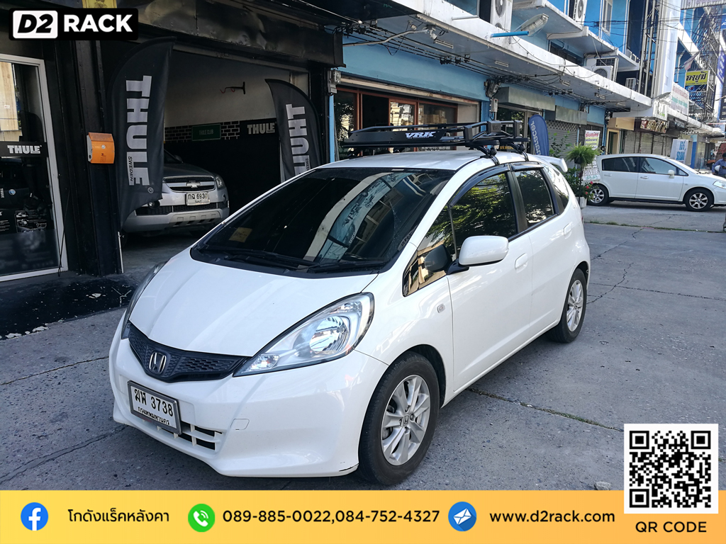 VRK รุ่น Tray 001 วีอาร์เค สำหรับ ฮอนด้า แจ๊ส แร็คมือสอง ราวหลังคารถกระบะ Honda Jazz ขาจับแร็คหลังคา ทํา เอง แร็คติดหลังคารถเก๋ง แร็คหลังคาsuv