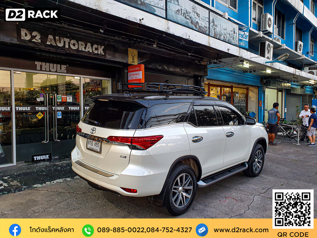 ติดแร็คหลังคา nameka VRK รุ่น Tray 002 สำหรับ โตโยต้า ฟอร์จูนเนอร์ นิว แร็คมือสอง แร็คหลังคาถอดได้ วีอาร์เค toyota fortuner new ปัญหา ขาแร็คหลังคา ตัวยึดแร็คหลังคา nameka ราคา ขายแร็คหลังคา ราคา