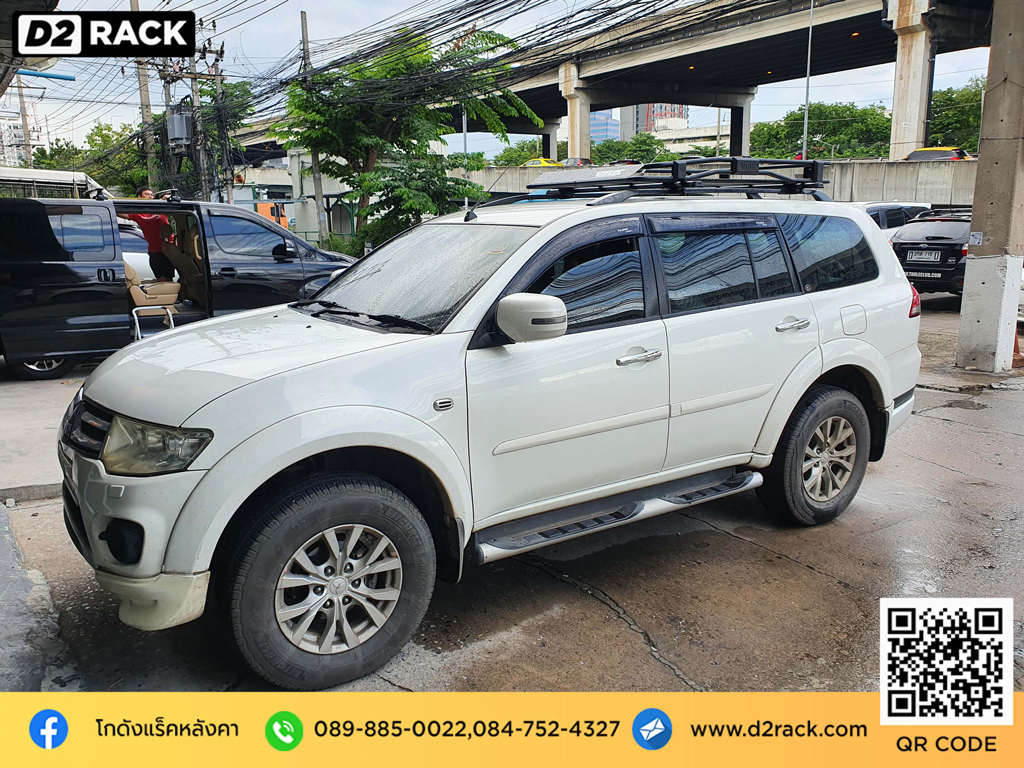 แร็คหลังคา VRK รุ่น Tray 002 สำหรับ มิตซูบิชิ ปาเจโร่ สปอร์ต แร็คมือสอง tatumrack mitsubishi pajero sport 08-14 ตัวยึดแร็คหลังคา ขาแร็คหลังคา มือสอง ตะแกรงหลังคารถ