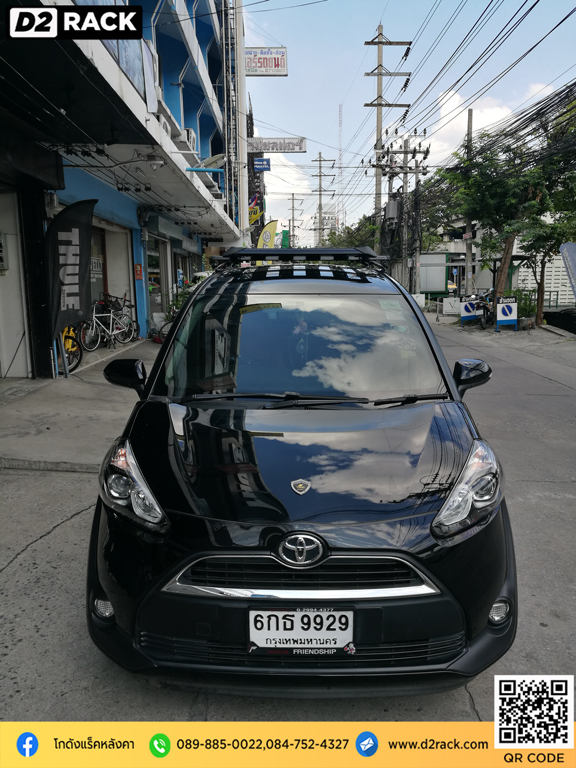 แร็คหลังคา 4x4 วีอาร์เค Toyota Sienta d2 autorack VRK รุ่น Modern ถาด แร็ค โตโยต้า เซียนต้า แร็คหลังคาตะแกรง แร็คติดหลังคารถยนต์ d2 autorack แร็คหลังคารถตู้มือสอง