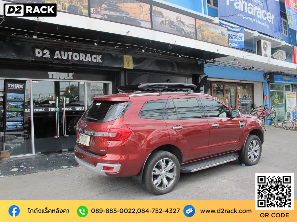 แหล็กหลังคารถ VRK รุ่น Sport Ford Everest ขายึดแร็คหลังคารถ คาน ขวาง หลังคา วีอาร์เค ฟอร์ด เอเวอเรสต์ แร็คหลังคารถตู้มือสอง วิธีติดขายึดแร็คหลังคา d2 autorack บาร์ หลังคารถ
