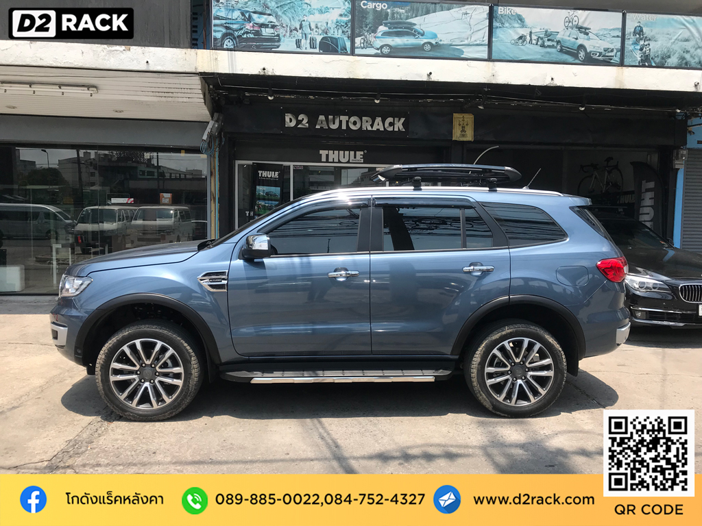 แร็คหลังคา Ford Everest tatumrack VRK รุ่น Sport ชุดแร็คหลังคา วีอาร์เค ฟอร์ด เอเวอเรสต์ rack ติดหลังคารถ แร็คหลังคา มือสอง d2 autorack วิธีติดแร็คหลังคารถเก๋ง