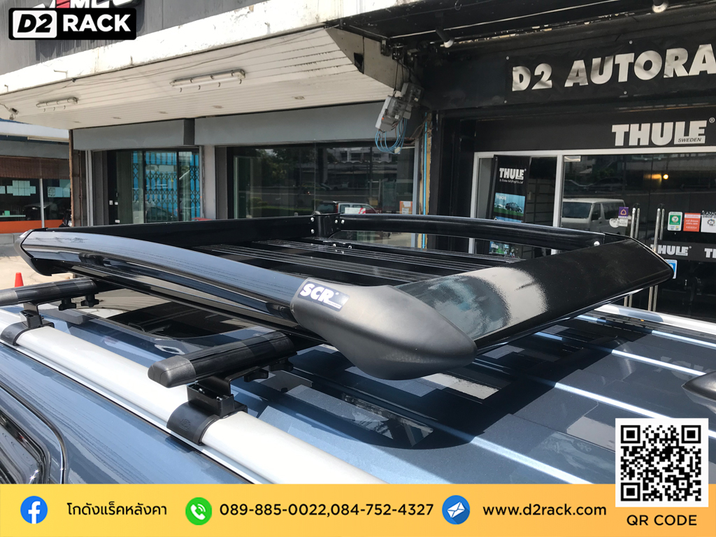 แร็คหลังคารถ Ford Everest แร็คหลังคา thule มือ สอง VRK รุ่น Sport แร็คหลังคา อลูมิเนียม วีอาร์เค ฟอร์ด เอเวอเรสต์ แร็คหลังคา offroad d2 autorack คานแร็คหลังคา