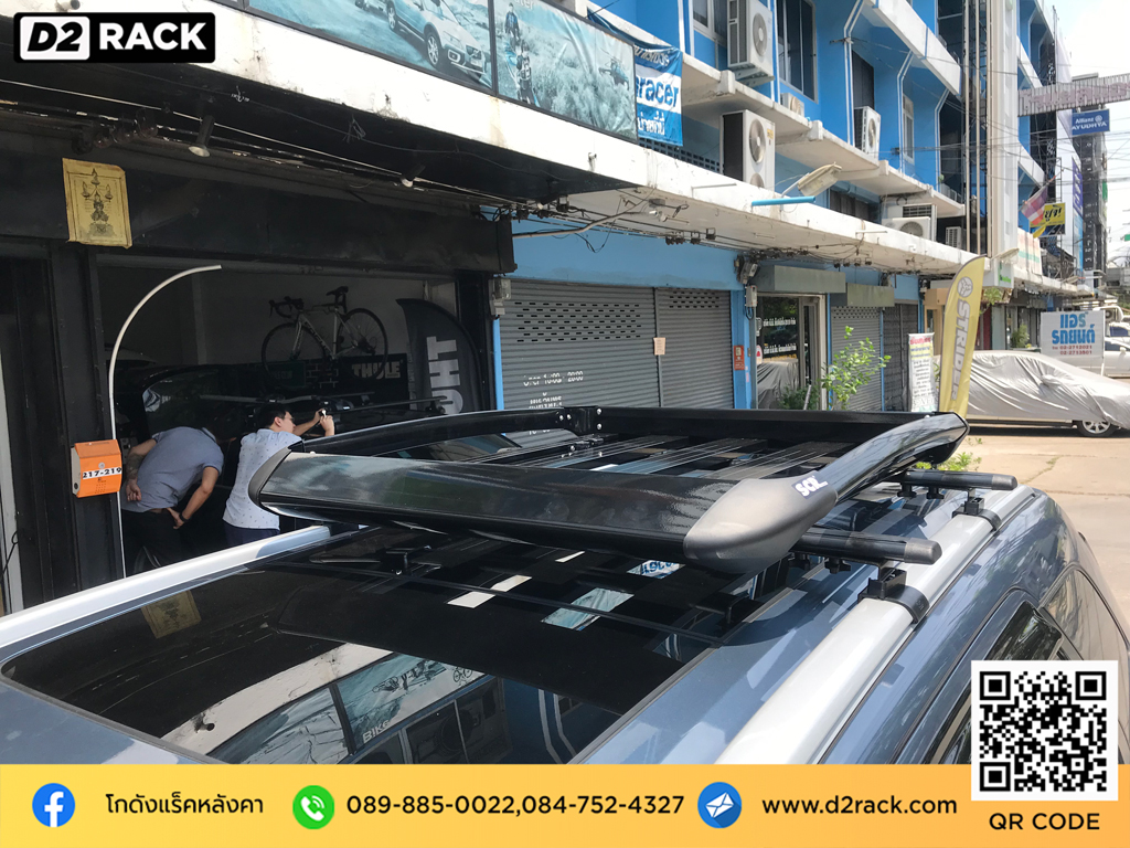 แร็คหลังคารถเก๋ง Ford Everest แร็คหลังคาถอดได้ VRK รุ่น Sport ขาจับแร็ค หลังคารถตู้ วีอาร์เค ฟอร์ด เอเวอเรสต์ แร็คหลังคา รถ ตู้ หัวจรวด มือ สอง d2 autorack แร็คหลังคา วีอาร์เค มือสอง