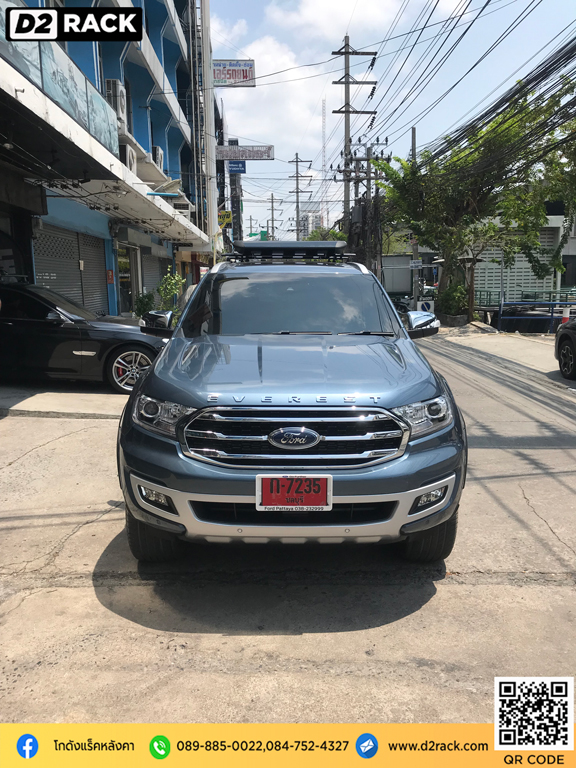 rack หลังคา Ford Everest แร็คหลังคาราคา ถูก VRK รุ่น Sport ตัว จับ แร็ค หลังคา วีอาร์เค ฟอร์ด เอเวอเรสต์ ร้านติดแร็คหลังคา คานขวางมือสอง d2 autorack แร็คติดหลังคารถ