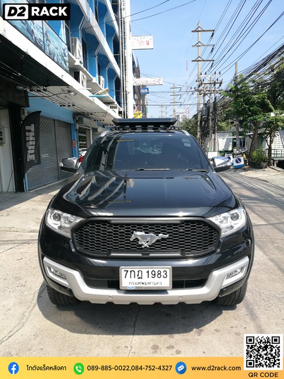 ขายึดแร็คหลังคามือสอง VRK รุ่น Sport สำหรับ Ford Everest แร็คมือสอง ขายึดแร็คหลังคา overland วีอาร์เค ฟอร์ด เอเวอเรสต์ แร็คหลังคารถ ตู้ หัวจรวด มือสอง เหล็ก ติด หลังคา รถ แร็คหลังคารถเก๋งมือสอง