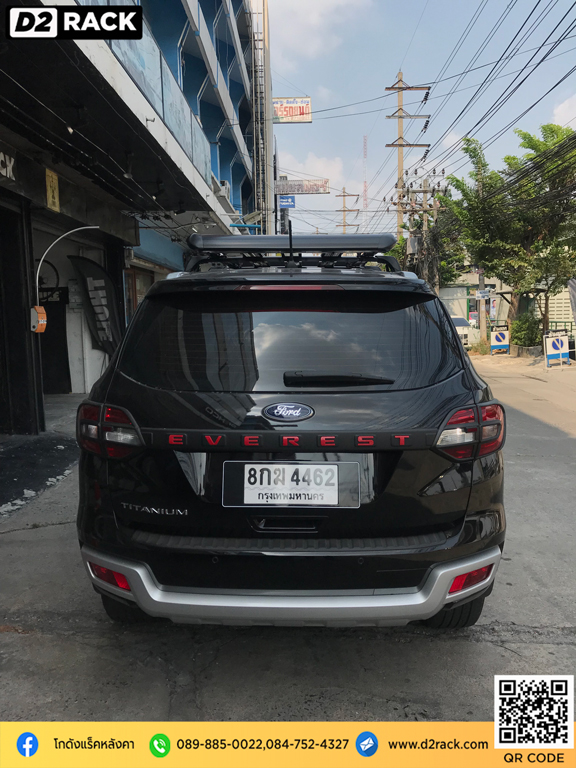คานขวางแร็คหลังคา VRK รุ่น Sport วีอาร์เค สำหรับ ฟอร์ด เอเวอเรสต์ แร็คมือสอง แร็คติดหลังคารถเก๋ง Ford Everest rack หลังคา แร็คหลังคาสแตนเลส แร็คหลังคาราคา ถูก
