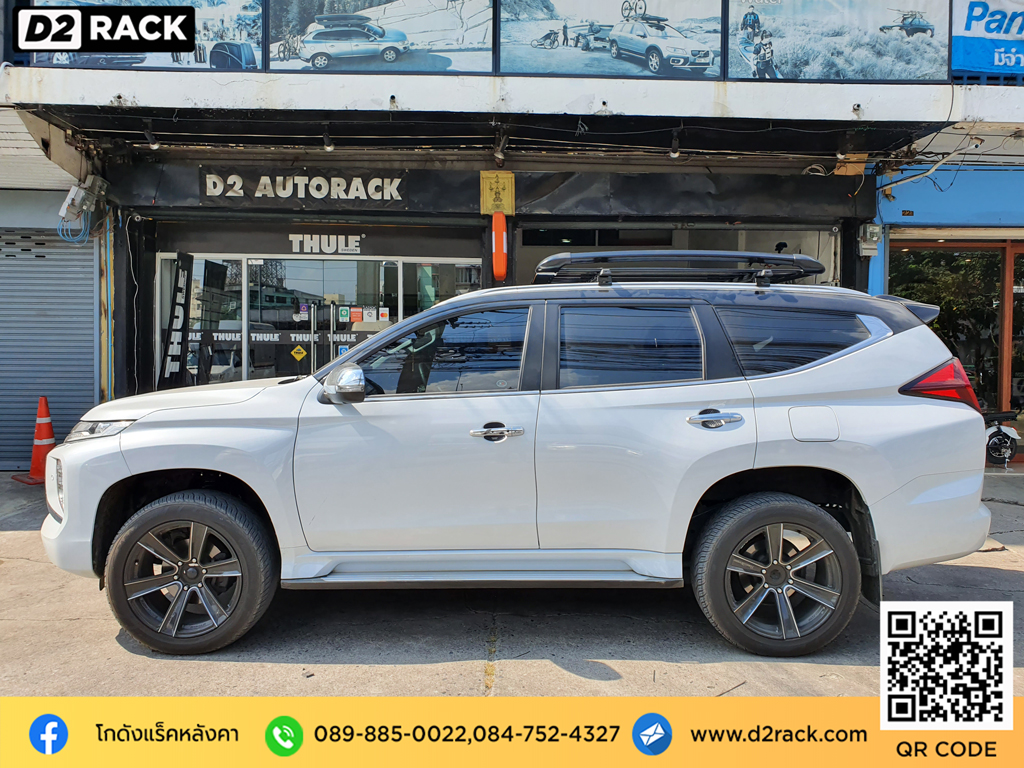ที่วางของบนหลังคารถ VRK รุ่น Sport วีอาร์เค สำหรับ มิตซูบิชิ ปาเจโร่ สปอร์ต แร็คมือสอง ติดตั้งแร็คหลังคา Mitsubishi Pajero แร็คหลังคา พระราม 2 ขา จับ แร็คหลังคา รถ ตู้ แร็คหลังคามือสอง