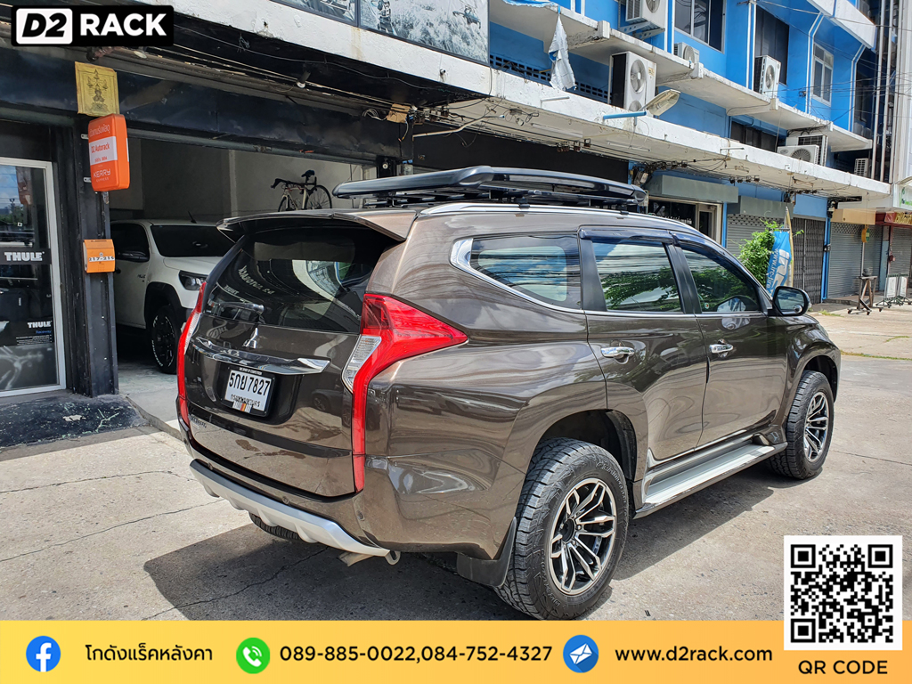 แร็คหลังคารถเก๋ง VRK รุ่น Sport Mitsubishi Pajero แร็คหลังคาถอดได้ ขาจับแร็ค หลังคารถตู้ วีอาร์เค มิตซูบิชิ ปาเจโร่ สปอร์ต แร็คหลังคา รถ ตู้ หัวจรวด มือ สอง d2 autorack แร็คหลังคา วีอาร์เค มือสอง