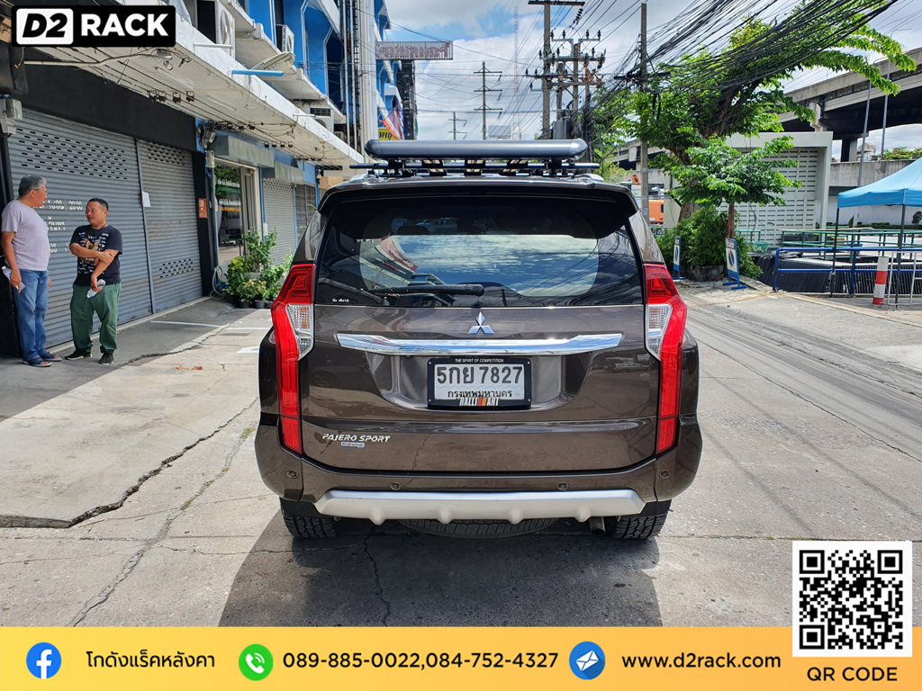 แร็คหลังคารถยนต์ VRK รุ่น Sport Mitsubishi Pajero แร็คหลังคารถกระบะ ร้านติดตั้ง แร็คหลังคา วีอาร์เค มิตซูบิชิ ปาเจโร่ สปอร์ต ขาจับแร็คหลังคา ทํา เอง d2 autorack แร็คหลังคากระบะ