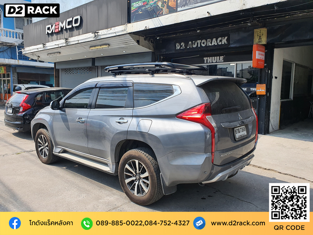 คานขวางแร็คหลังคา VRK รุ่น Sport Mitsubishi Pajero ขาจับแร็คหลังคา ที่เก็บสัมภาระบนหลังคารถ วีอาร์เค มิตซูบิชิ ปาเจโร่ สปอร์ต แร็คติดหลังคารถยนต์ d2 autorack ขาจับแร็คหลังคามือสอง