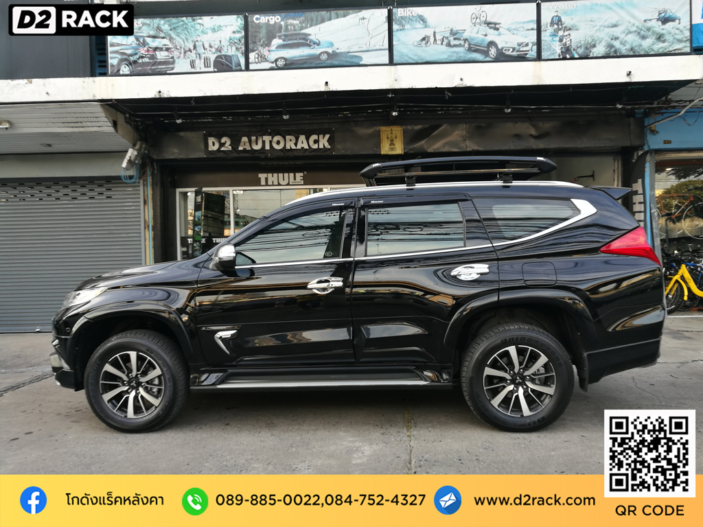 แร็คหลังคารถกระบะ VRK รุ่น Sport Mitsubishi Pajero แร็คหลังคากระบะ ราวบนหลังคา รถ วีอาร์เค มิตซูบิชิ ปาเจโร่ สปอร์ต แร็คหลังคาsuv ราคาแร็คหลังคา d2 autorack ราคาแร็คหลังคา