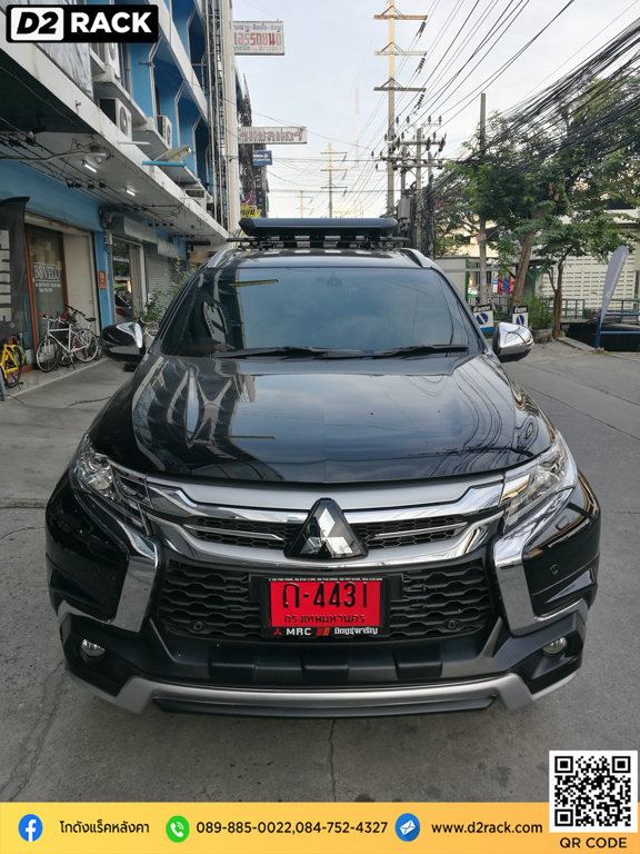 ขายึดแร็คหลังคา VRK รุ่น Sport Mitsubishi Pajero ขายแร็คหลังคา ราคา วิธี ใส่แร็คหลังคา วีอาร์เค มิตซูบิชิ ปาเจโร่ สปอร์ต แร็คหลังคาถอดได้ แร็คหลังคาสแตนเลส d2 autorack แร็คหลังคายี่ห้อ ไหนดี