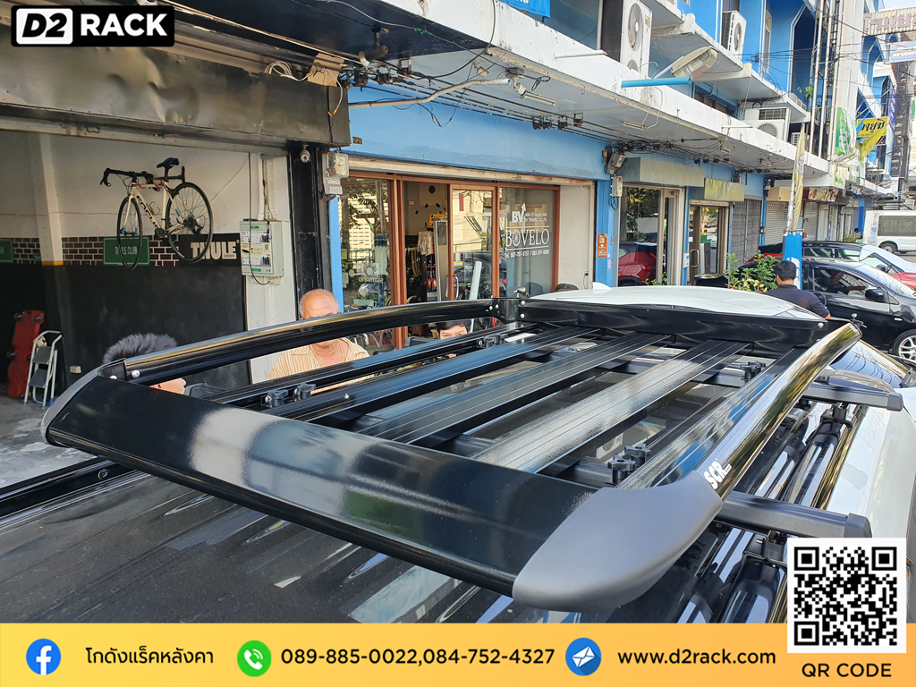 แร็คหลังคา nameka VRK รุ่น Sport Mitsubishi Pajero ติดแร็คหลังคาข้อเสีย แร็ค หลังคา ราคา วีอาร์เค มิตซูบิชิ ปาเจโร่ สปอร์ต ขาจับแร็ค โรบาร์แร็คหลังคา d2 autorack แร็คหลังคาsuv