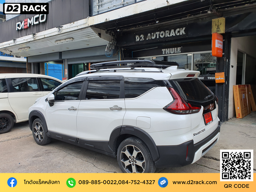 ขายึดแร็คหลังคามือสอง VRK รุ่น Sport วีอาร์เค สำหรับ มิตซูบิชิ เอ็กซ์แพนเดอร์ แร็คมือสอง แร็คหลังคา Mitsubishi Xpander แร็คหลังคารถตู้ หัวจรวด มือสอง เหล็กติดหลังคา รถ แร็คหลังคารถเก๋งมือสอง