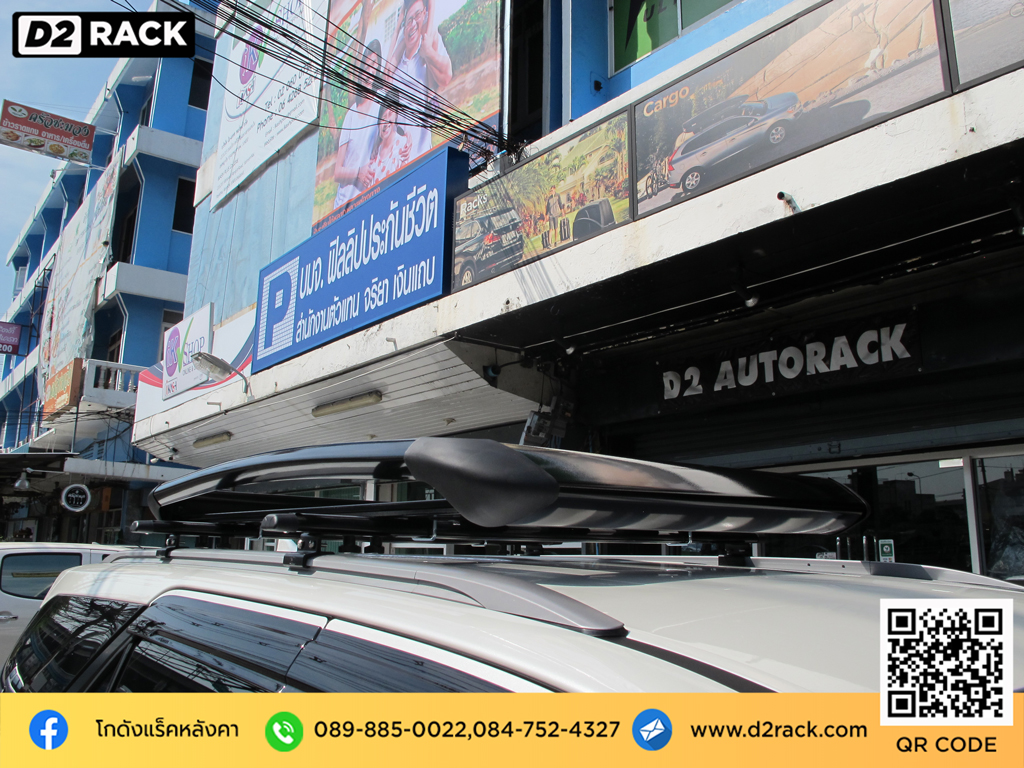 แร็คหลังคารถกระบะ VRK รุ่น Sport Toyota Fortuner แร็คหลังคากระบะ ราวบนหลังคา รถ วีอาร์เค โตโยต้า ฟอร์จูนเนอร์ แร็คหลังคาsuv ราคาแร็คหลังคา d2 autorack ราคาแร็ คหลังคา