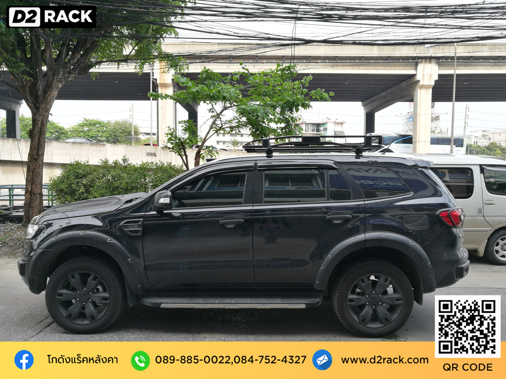 แร็คหลังคารถยนต์ วีอาร์เค Ford Everest แร็คหลังคารถกระบะ VRK รุ่น Tray 002 ร้านติดตั้ง แร็คหลังคา ฟอร์ด เอเวอเรสต์ ขาจับแร็คหลังคา ทํา เอง d2 autorack แร็คหลังคากระบะ