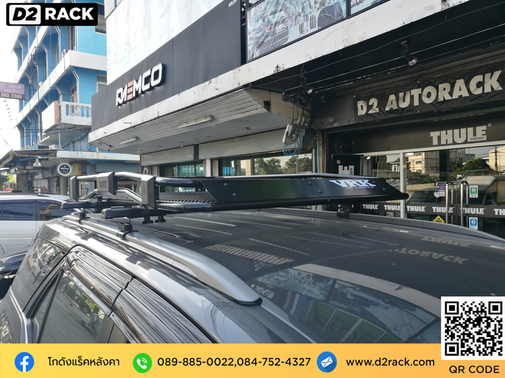 ราวหลังคารถยนต์ วีอาร์เค Toyota Fortuner แร็คหลังคา ออฟโรด VRK รุ่น Tray 002 แร็ค หลังคา สแตนเลส โตโยต้า ฟอร์จูนเนอร์ วิธีติดขายึดแร็คหลังคา d2 autorack ขายึดแร็คหลังคามือสอง