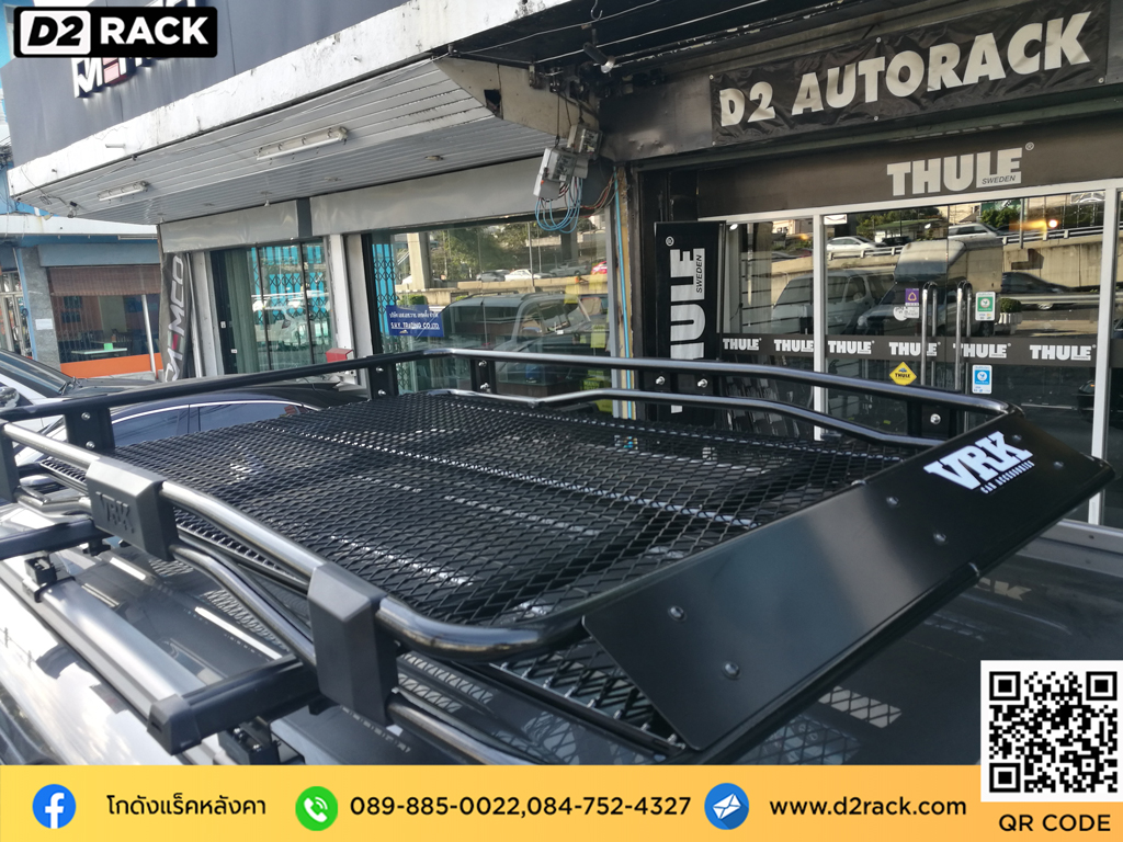 rack หลังคา วีอาร์เค Toyota Fortuner แร็คหลังคาราคา ถูก VRK รุ่น Tray 002 ตัว จับ แร็ค หลังคา โตโยต้า ฟอร์จูนเนอร์ ร้านติดแร็คหลังคา คานขวางมือสอง d2 autorack แร็คติดหลังคารถ
