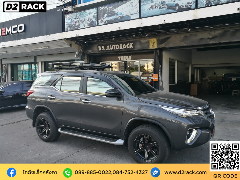 แร็คหลังคา วีอาร์เค Toyota Fortuner tatumrack VRK รุ่น Tray 002 ชุดแร็คหลังคา โตโยต้า ฟอร์จูนเนอร์ rack ติดหลังคารถ แร็คหลังคา มือสอง d2 autorack วิธีติดแร็คหลังคารถเก๋ง