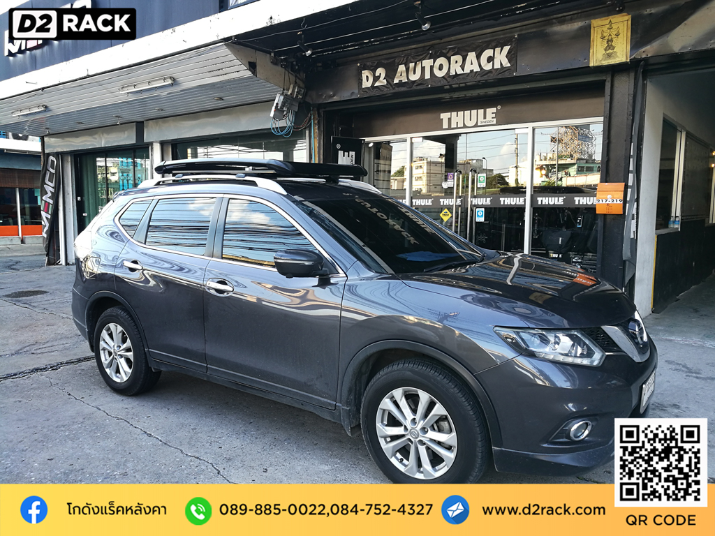 แร็คหลังคารถตู้ VRK รุ่น Sport Nissan Xtrail วีอาร์เค ขาแร็คหลังคา เหล็ก ติด หลังคา รถ เอ็กซ์เทรล ขายแร็คหลังคา overland มือ สอง d2 autorack แร็คหลังคาเก๋ง