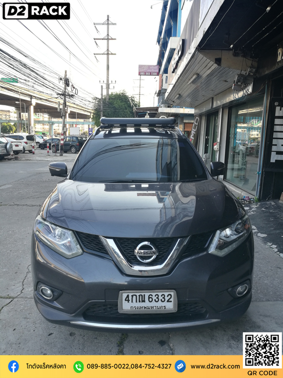 ราวหลังคารถ VRK รุ่น Sport Nissan Xtrail วีอาร์เค ขายึดแร็คหลังคามือสอง แร็คหลังคารถ มือสอง เอ็กซ์เทรล วิธีติดแร็คหลังคารถเก๋ง d2 autorack ราวแร็คหลังคา