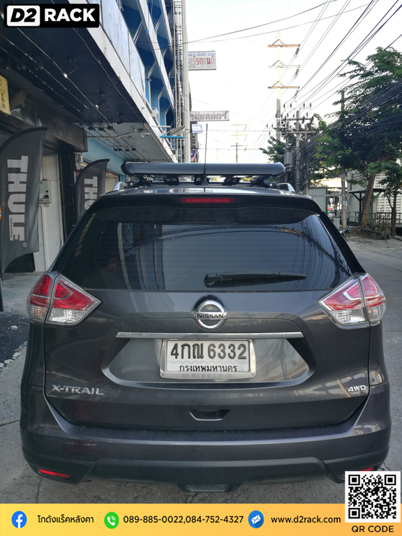 ติดแร็คหลังคา VRK รุ่น Sport Nissan Xtrail วีอาร์เค คานแร็คหลังคา ขา จับ แร็ค หลังคา มือ สอง เอ็กซ์เทรล ร้านขายแร็คหลังคามือสอง d2 autorack ร้านขายแร็คหลังคามือสอง