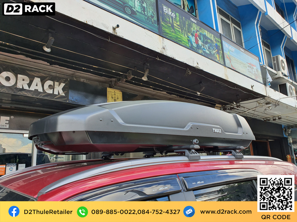 กล่องติดหลังคาคารถ thule Force XT XL roof box ราคาถูก ที่วางของบนหลังคา กล่องหลังคารถ : ผลงานติดตั้ง กล่องหลังคารถยนต์ roof box Isuzu mu-x มิวเอ็กซ์