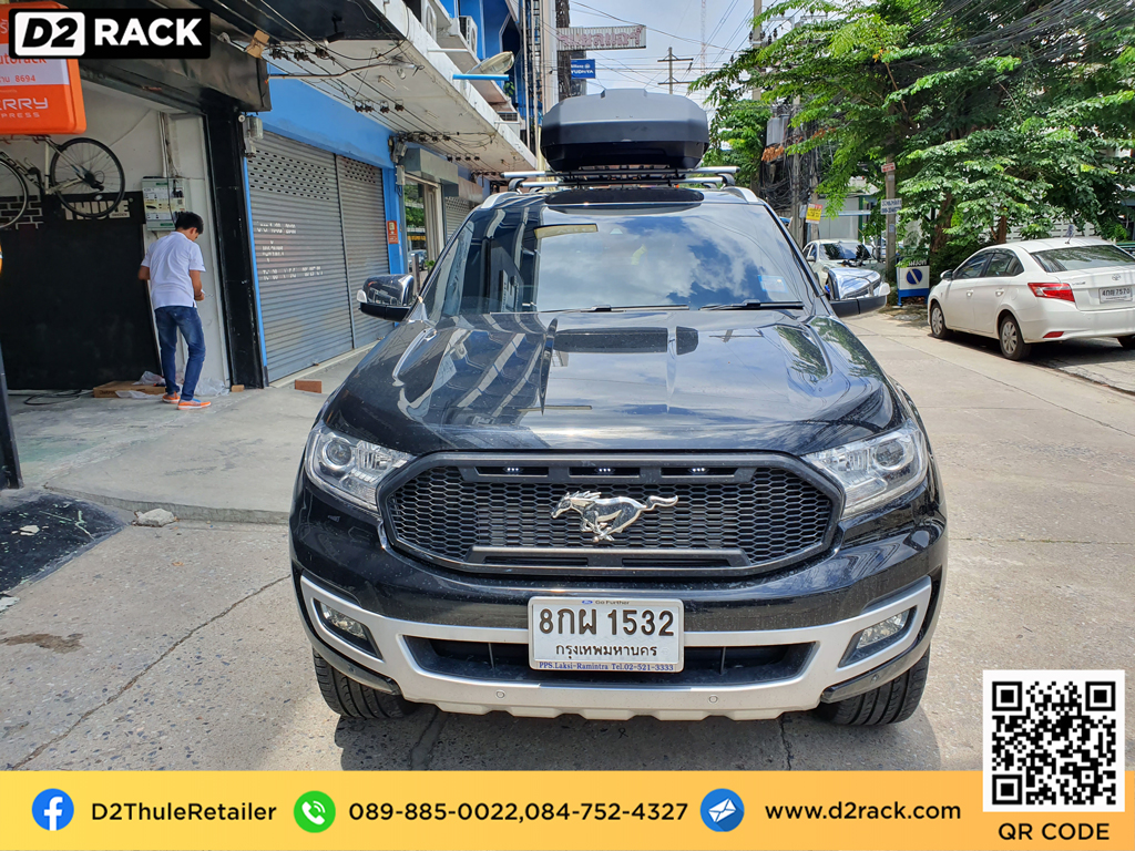 กล่องสัมภาระ THULE RoofBox Force XT M กล่อง ใส่ ของบนหลังคารถ กล่องสัมภาระ แร็คหลังคามือสอง : ผลงานติดตั้ง กล่องหลังคารถยนต์ roof box Ford Everest เอเวอเรสต์