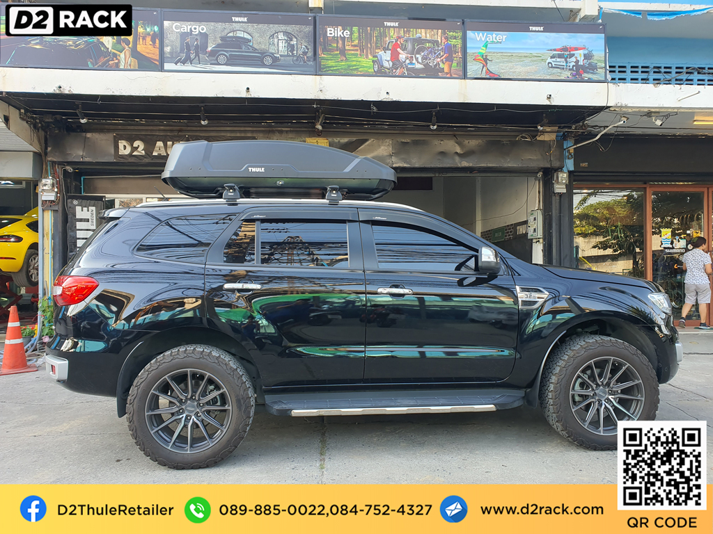 กล่องหลังคารถ thule Force XT M กล่องสัมภาระบนหลังคา pantip กล่องอเนกประสงค์บนหลังคารถ roof box เชียงกง : ผลงานติดตั้ง กล่องหลังคารถยนต์ roof box Ford everest เอเวอเรสต์