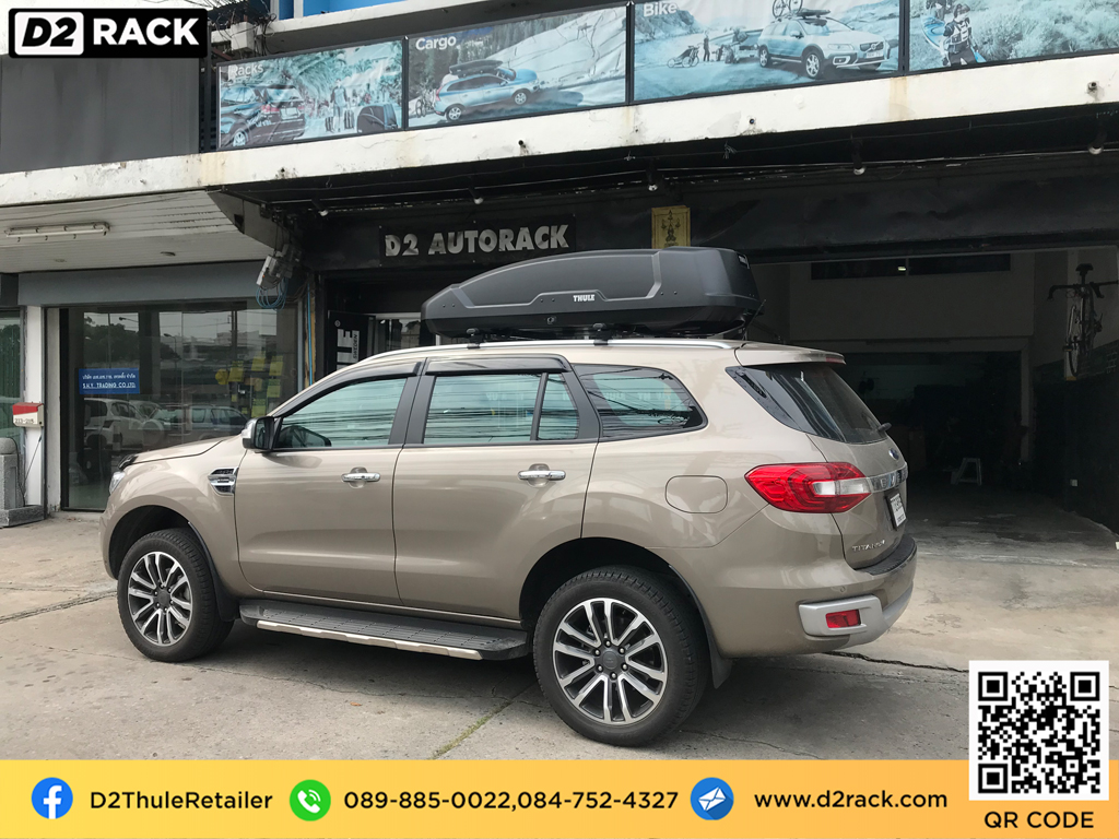 roof box กล่องสัมภาระบนหลังคา thule Force XT M กล่องใส่ สัมภาระบนหลังคารถ กล่อง RoofBox กล่องสัมภาระบนหลังคา : ผลงานติดตั้ง กล่องหลังคารถยนต์ roof box Ford everest เอเวอเรสต์