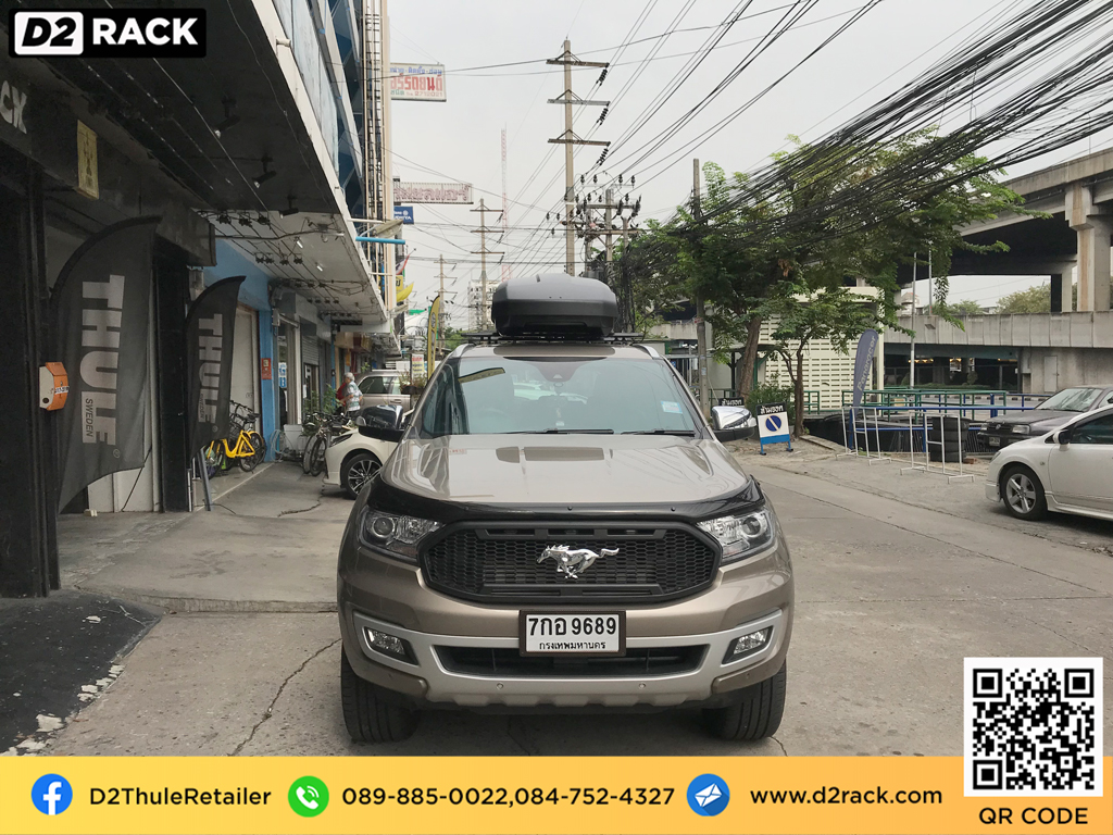 กล่องติดหลังคา มือสอง thule thule Force XT M กล่องสัมภาระบนหลังคา มือสอง roof box ราคา ถูก กล่องใส่สัมภาระ บนหลังคารถ : ผลงานติดตั้ง กล่องหลังคารถยนต์ roof box Ford everest เอเวอเรสต์