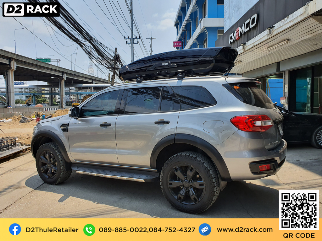 roof box กล่องสัมภาระบนหลังคา thule Motion XT XL กล่องใส่ สัมภาระบนหลังคารถ กล่อง RoofBox กล่องสัมภาระบนหลังคา : ผลงานติดตั้ง กล่องหลังคารถยนต์ roof box Ford everest เอเวอเรสต์