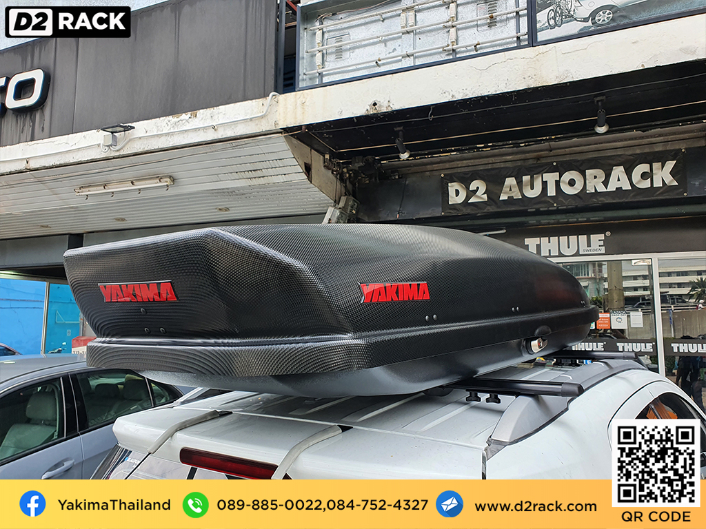 กล่องวางของบนหลังคา YAKIMA Skybox 21 กล่องบนหลังคา กล่อง RoofBox กล่องหลังคารถ : ผลงานติดตั้ง กล่องหลังคารถยนต์ roof box Ford Ecosport อีโค่สปอร์ต