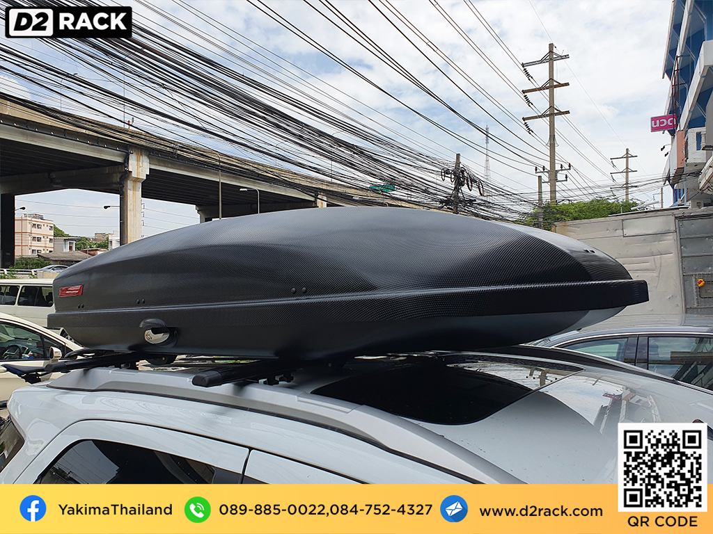 ขาย roofbox YAKIMA Skybox 21 ที่วางของบนหลังคา กล่องสัมภาระบนหลังคา กล่องเก็บของติดรถยนต์ : ผลงานติดตั้ง กล่องหลังคารถยนต์ roof box Ford Ecosport อีโค่สปอร์ต