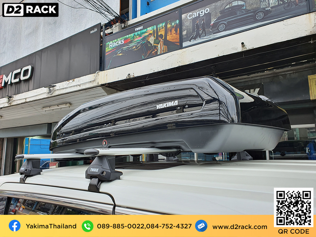 กล่องวางของบนหลังคา YAKIMA Easytrip 470 กล่องบนหลังคา กล่อง RoofBox กล่องหลังคารถ : ผลงานติดตั้ง กล่องหลังคารถยนต์ roof box Toyota Alphard อัลพาร์ด
