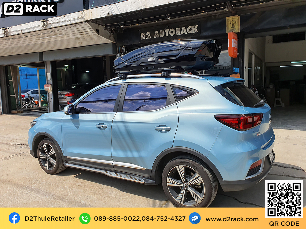  กล่องวางของบนหลังคา thule Motion XT M ขาย roofbox มือสอง กล่องติดหลังคาคารถ ที่เก็บของบนหลังคา : ผลงานติดตั้ง กล่องหลังคารถยนต์ roof box MG ZS เอ็มจี แซดเอส
