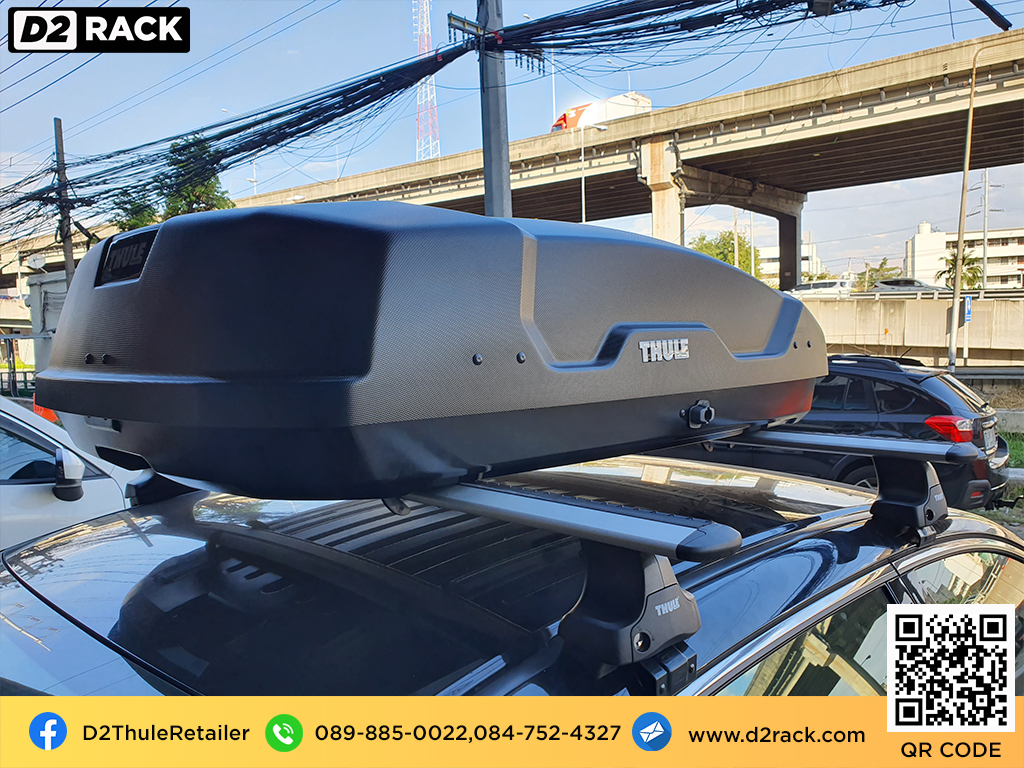  ที่วางของบนหลังคา thule Force XT S roof box กล่องสัมภาระบนหลังคา ขาย roofbox กล่องติดหลังคามือสอง thule : ผลงานติดตั้ง กล่องหลังคารถยนต์ roof box Honda Accord ฮอนด้า แอคคอร์ด