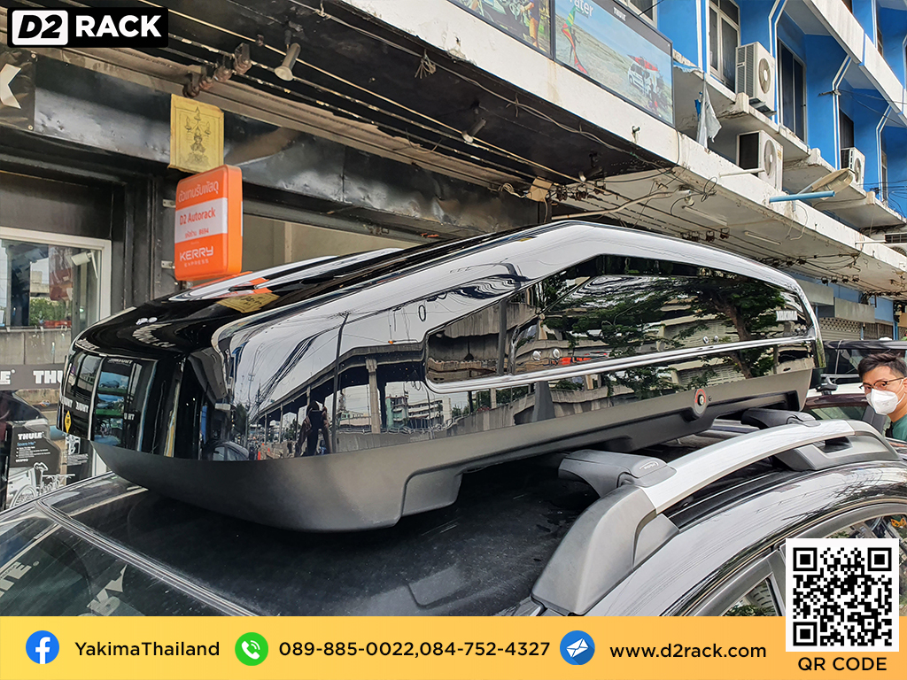 กล่องบนหลังคา YAKIMA Easytrip 400 ที่วางของบนหลังคา กล่องสัมภาระบนหลังคา มือสอง กล่องสัมภาระบนหลังคา : ผลงานติดตั้ง กล่องหลังคารถยนต์ roof box Subaru XV ซูบารุ เอ็กซ์วี