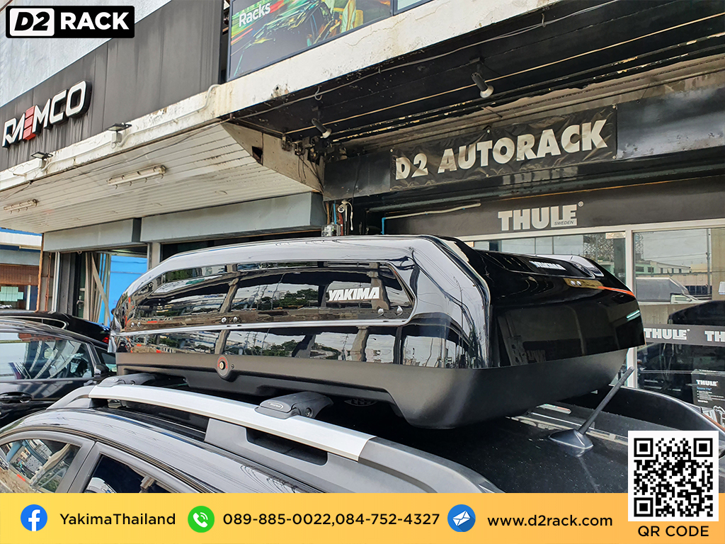 กล่องบนหลังคา YAKIMA Easytrip 400 กล่องเก็บของติดรถยนต์ กล่องสัมภาระบนหลังคา มือสอง ที่วางของบนหลังคา : ผลงานติดตั้ง กล่องหลังคารถยนต์ roof box Subaru XV ซูบารุ เอ็กซ์วี