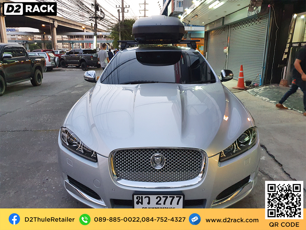 กล่องวางของบนหลังคา thule Force XT M กล่องบนหลังคา กล่อง RoofBox กล่องหลังคารถ : ผลงานติดตั้ง กล่องหลังคารถยนต์ roof box Jaguar XF จากัวร์ เอ็กซ์เอฟ