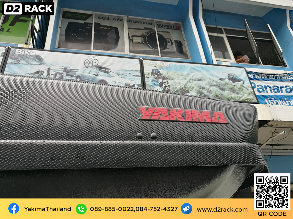 กล่องติดหลังคา YAKIMA SkyBox 21 roof box กล่องสัมภาระบนหลังคา ที่วางของบนหลังคา กล่องเก็บของติดรถยนต์ : ผลงานติดตั้ง กล่องหลังคารถยนต์ roof box Toyota Alphard อัลพาร์ด