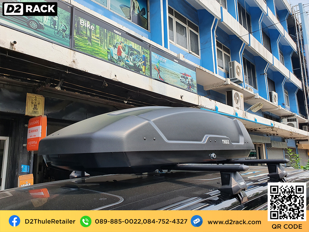กล่องติดหลังคาคารถ thule Force XT L roof box ราคาถูก ที่วางของบนหลังคา กล่องหลังคารถ : ผลงานติดตั้ง กล่องหลังคารถยนต์ roof box Toyota Alphard อัลพาร์ด